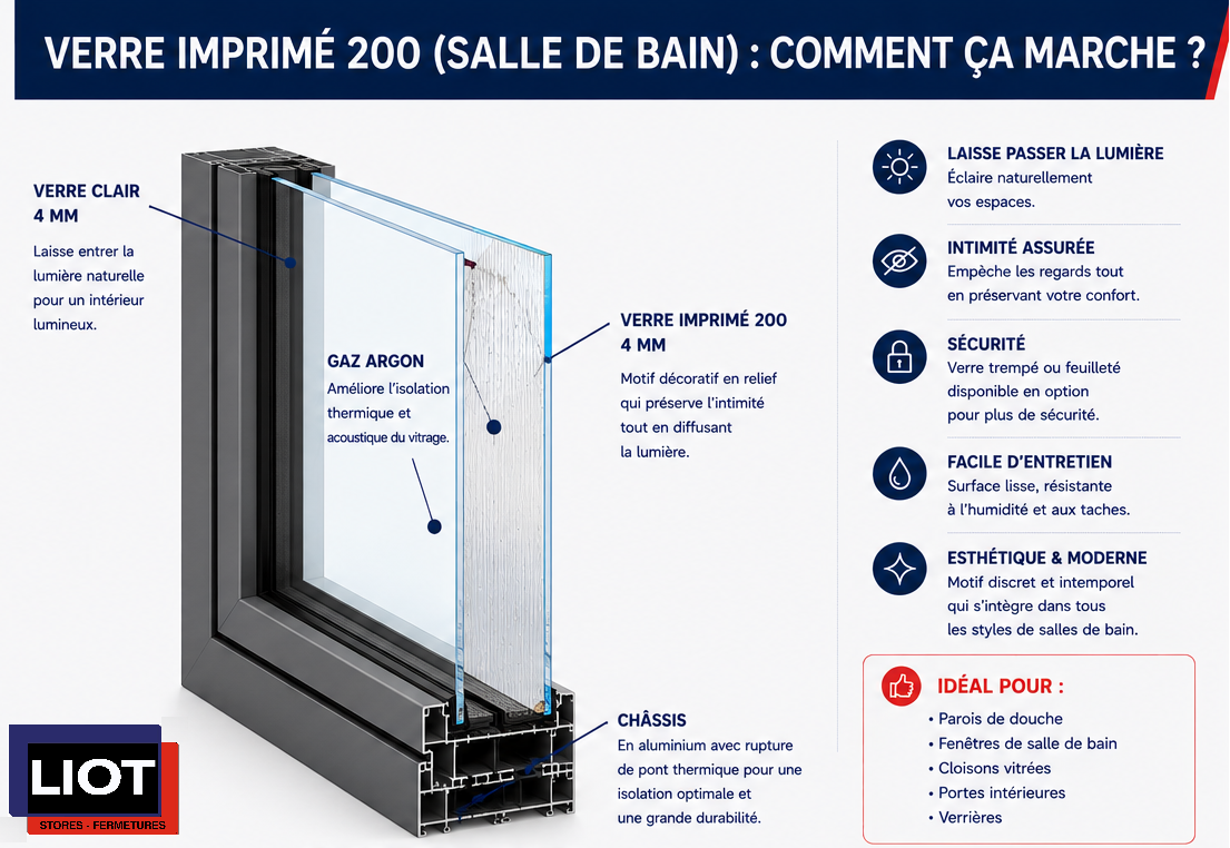 Double vitrage imprime 200