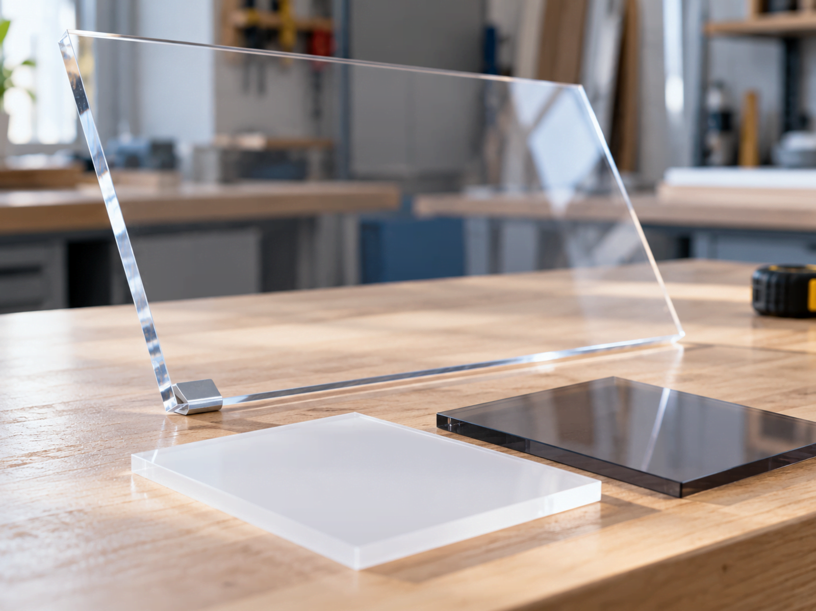 plaque plexiglass de différentes teintes
